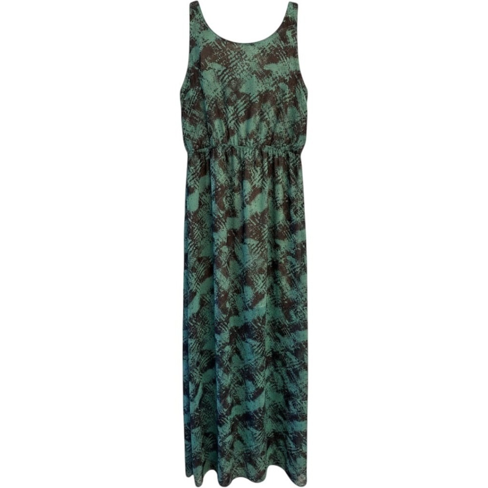 Green maxi length spring/summer dress, Dee‎ Elle brand, size L